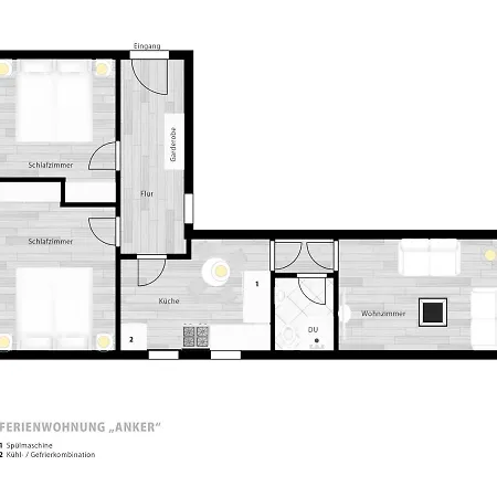 Liebevoll Hinterm Deich - Διαμέρισμα *